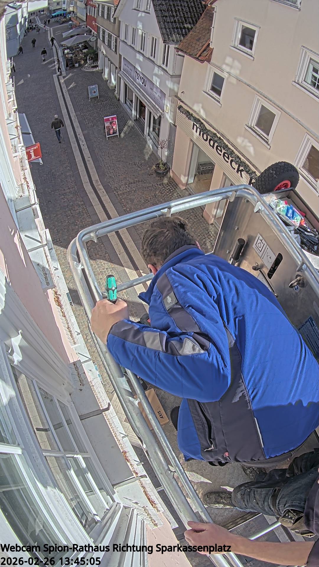 Webcam Spion-Rathaus Richtung Sparkassenplatz