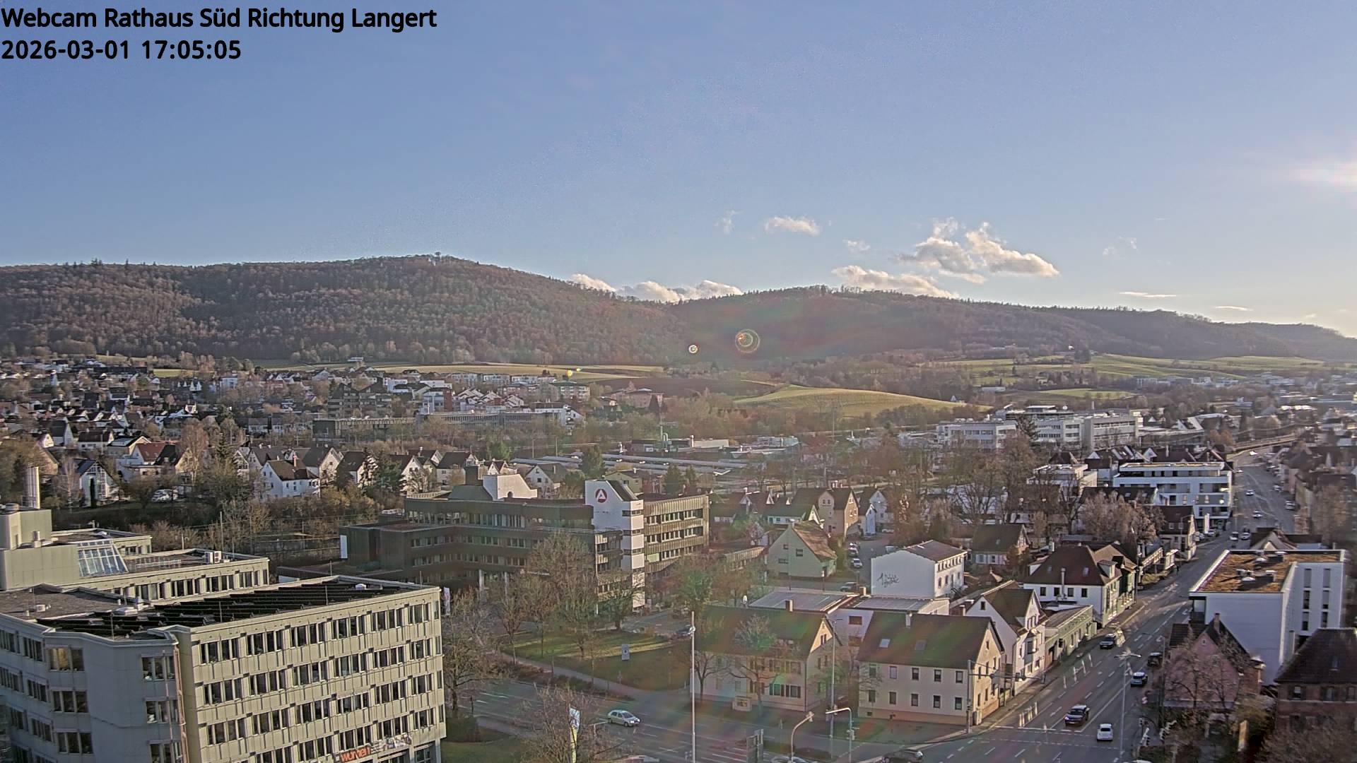 Webcam Süden Rathaus Richtung Landratsamt