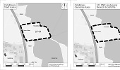 Auf dem Bild ist der Lageplan vom Bebauungsplan 27-01 und 121. FNP-Änderung "FF-PV Hofstättle"  in Aalen-Waldhausen zu sehen.