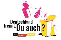 Auf dem Bild ist das Logo der Aktion Deutschland trennt zu sehen.