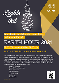 Licht aus für den Klimaschutz: Earth Hour 2021